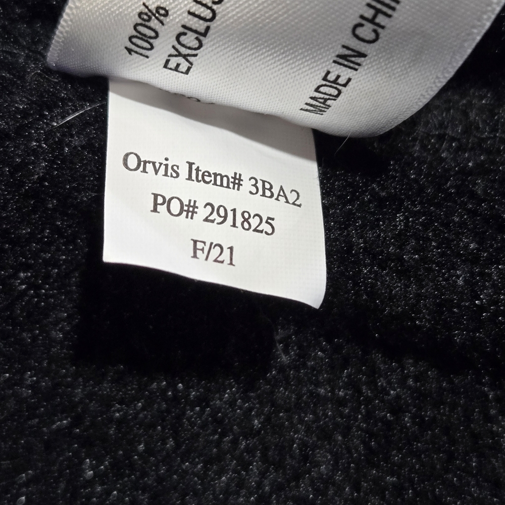 Orvis Black Sweater Fleece Jacket - XL - Picture 11 of 11